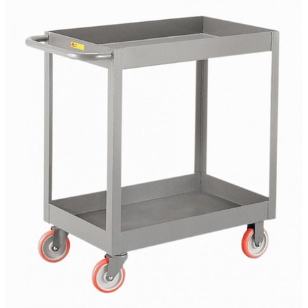 Little Giant 3-Inch Deep Shelf Truck, 1200 lbs. Capacity, 5"Poly, 18" x 30" Shelf DS1830X35PY